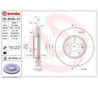 BREMBO Bremsscheibe COATED DISC LINE vorne rechts links belüftet 295mm für MERCEDES-BENZ 09.B436.41