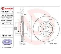 Brembo 1x Bremsscheibe [Hersteller-Nr. 09.B354.11] für Renault, Nissan