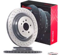 BREMBO 2x Bremsscheibe Ø 345 mm hinten Mercedes W166 ML 300 350 500 GLE AMG 63