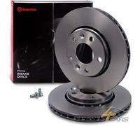 BREMBO 2x BREMSSCHEIBE Ø280 VORNE FÜR RENAULT MEGANE DACIA DUSTER NISSAN JUKE