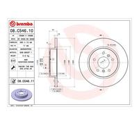 BREMBO 2x Bremsscheibe hinten Ø290 mm Voll für Nissan Qashqai II J11 J11_ 1.2
