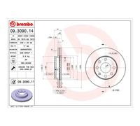 Brembo | Bremsscheibe | 09.3090.11