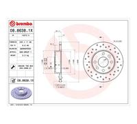 BREMBO 2x Bremsscheibe vorne Ø240 mm Voll Gelocht für Opel Corsa C F08 F68 1.2