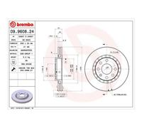 BREMBO 2x Bremsscheibe vorne 256 Innenbelüftet für Daewoo Lanos KLAT