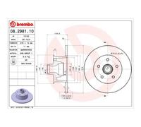 BREMBO 2x Bremsscheibe vorne 278 Voll für VW Transporter III Bus 08.2981.10