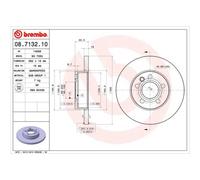 BREMBO 2x Bremsscheibe vorne 282 Voll für VW Transporter IV Bus 70XB