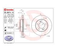 Brembo | Bremsscheibe | 09.B974.11