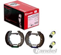 BREMBO BREMSBACKEN VORMONTIERT HINTERACHSE PASSEND FÜR FIAT GRANDE PUNTO