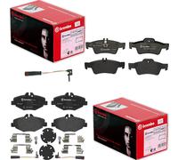 Brembo Bremsbeläge Vorne + Hinten Passend Für Mercedes E-klasse W211 S211 Bremsbelagsatz Scheibenbremse: A.b.s.: 37319 Abakus: 23102013 Aisin: Bpmb