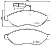 Bremsbelagsatz BREMBO P 23 143, Vorne