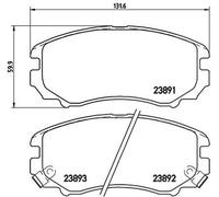 Bremsbelagsatz BREMBO P 30 018, Vorne