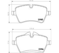 BREMBO Bremsbelagsatz Scheibenbremse vorne für MINI Mini Roadster Cooper S