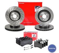 BREMBO BREMSENSET KOMPLETT WK VORNE & HINTEN MERCEDES AMG C63 W204 C204 S204