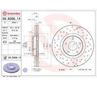 BREMBO Bremsscheibe 09b2661x 320mm 28mm für NISSAN (DFAC) INFINITI