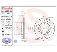 BREMBO Bremsscheibe 09b4631x 269mm 22mm für DACIA NISSAN RENAULT