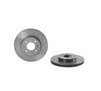 BREMBO Bremsscheibe 09c1711x 256mm 22mm für KIA (DYK)