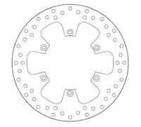BREMBO Bremsscheibe hinten fest, 240/110x5mm 6x125mm, befestigungslochdurchmesser 6,5mm, höhe 0 passt zu: KTM ADVENTURE, DUKE, SM, SUPER ENDURO, SUPERMOTO 690/690R/950/950R/990/990R 2003-2011 68B407F0