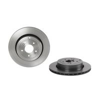 BREMBO Bremsscheibe COATED DISC LINE hinten rechts links belüftet 330mm für HYUNDAI 09.A555.11