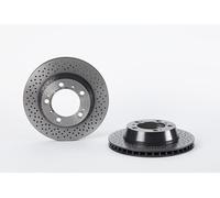 BREMBO Bremsscheibe COATED DISC LINE hinten rechts links Gelocht/innenbel. 299mm für PORSCHE 09.8890.21