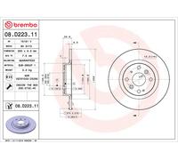 2x Brembo 08.D223.11 Bremsscheibe für MAZDA MX 5 MX 5 RF ND
