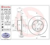 Bremsscheibe BREMBO 09.9750.21 für BMW 1 (F20) 1.5 2015-2019