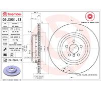 Bremsscheibe Hinterachse Brembo 09.D901.13