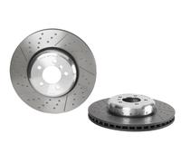 Bremsscheibe BREMBO 09.C394.13, vorne, belüftet, geschlitzt, hochkarbonisiert, 1 Stück
