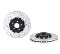 Bremsscheibe BREMBO 09.9764.23, vorne, belüftet, geschlitzt, hochkarbonisiert, 1 Stück