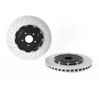 BREMBO Bremsscheibe TWO-PIECE FLOATING DISCS LINE vorne rechts links Gelocht/innenbel. 390mm für NISSAN 09.B386.13