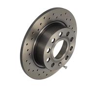 BREMBO Bremsscheibe XTRA LINE 0895021x Gelocht 253mm 10mm für VW Skoda (SVW)