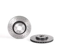 Bremsscheibe BREMBO 09.4939.2X, vorne, gelocht, belüftet, perforiert, 1 Stück