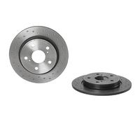 BREMBO Bremsscheibe XTRA LINE hinten rechts links Gelocht 270mm für TOYOTA 4243102170 42431YZZAE 4243112280 08.A912.1X