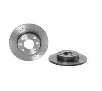 2x Bremsscheibe voll 08.8638.1X BREMBO für OPEL CORSA C