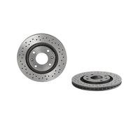 BREMBO Bremsscheibe XTRA LINE vorne rechts links Gelocht 266mm für PEUGEOT CITROËN 09.4987.2X