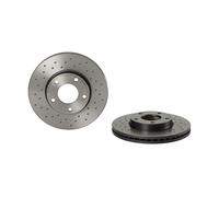 BREMBO Bremsscheibe XTRA LINE vorne rechts links Gelocht 278mm für MAZDA (CHANGAN) 09.9464.2X