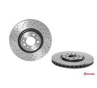 BREMBO Bremsscheibe XTRA LINE vorne rechts links Gelocht/innenbel. 330mm für ALFA ROMEO JEEP (GAC FCA) 09.9365.2X