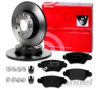 brembo BREMSSCHEIBEN 240mm + BELÄGE HINTEN für OPEL ASTRA G NUR j. 5/2001