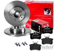brembo BREMSSCHEIBEN 240mm + BELÄGE HINTEN passend für NISSAN NOTE E11