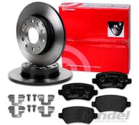 brembo BREMSSCHEIBEN 240mm + BELÄGE HINTEN passend für OPEL ASTRA H
