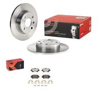Brembo Bremsscheiben 240mm + Xtra Beläge Hinten Passend Für Opel Corsa C Bremsscheibe: Opel: 569112 Opel: 9196592 Vauxhall: 9196592 Ackoja: A324000