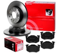 Brembo Bremsscheiben 247mm + Beläge Hinten Passend Für Peugeot 206 306 106 Bremsscheibe: A.b.s.: 16876 Abakus: 23104040 Abakus: 231040402 Aisin: Q6
