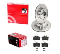brembo BREMSSCHEIBEN 274mm + BELÄGE HINTEN passend für RENAULT GRAND SCENIC II 2