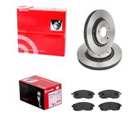 brembo BREMSSCHEIBEN 296mm + BELÄGE VORNE passend für NISSAN JUKE F15