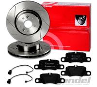 brembo BREMSSCHEIBEN 330mm + BELÄGE HINTEN für PORSCHE PANAMERA 970 Bj 2009-2016