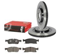 BREMBO Bremsscheiben 350mm + Bremsbeläge Vorne für GRAND CHEROKEE IV JEEP