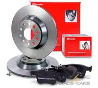 BREMBO BREMSSCHEIBEN +BELÄGE HINTEN FÜR AUDI A3 SKODA KODIAQ VW GOLF 7 PASSAT B8