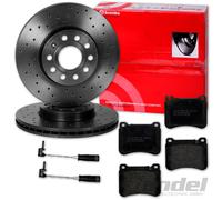 brembo BREMSSCHEIBEN + BELÄGE VORNE für MERCEDES C-KLASSE W203 CLK W209 SLK R171