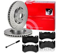brembo BREMSSCHEIBEN + BELÄGE VORNE für MERCEDES C-KLASSE W205 + GLC X253 AMG 63