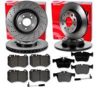 brembo BREMSSCHEIBEN + BELÄGE VORNE + HINTEN für MERCEDES C-KLASSE W205 C205