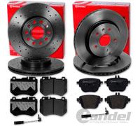 brembo BREMSSCHEIBEN + BELÄGE VORNE + HINTEN für MERCEDES E-KLASSE W213 A/C238